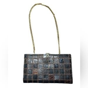 Vintage Snake Skin Clutch